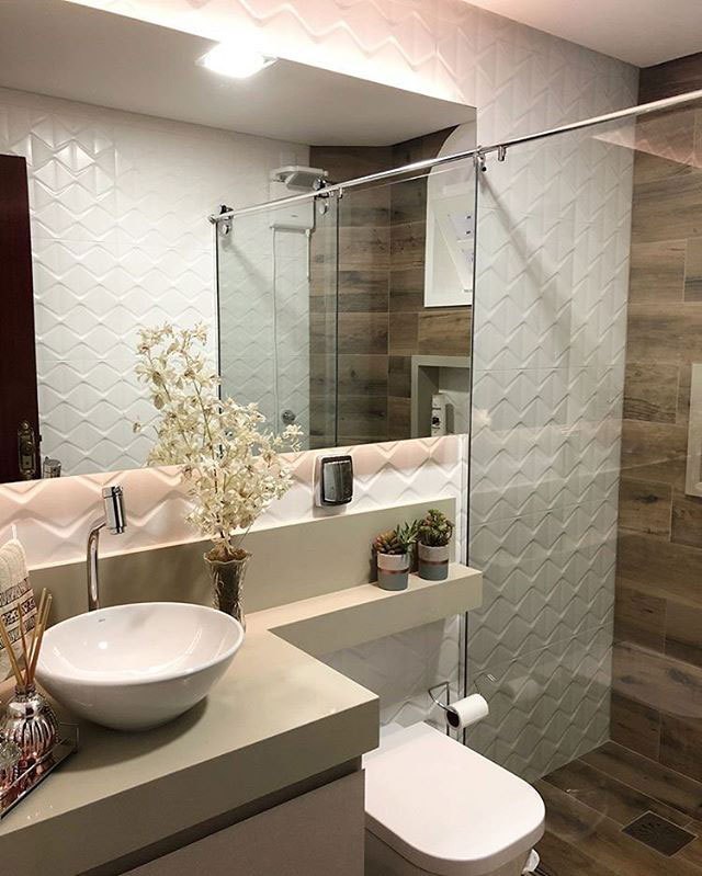banheiro mármore e porcelanato