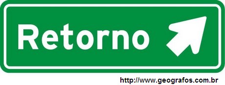 orientacao e destino placa verde