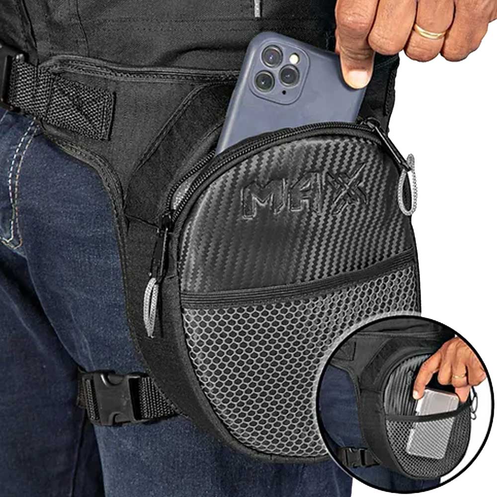 Pochete de perna feminina casual