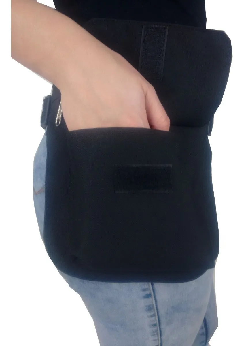 Pochete de perna feminina para motociclista