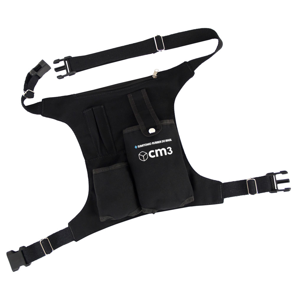 Pochete de perna feminina de couro