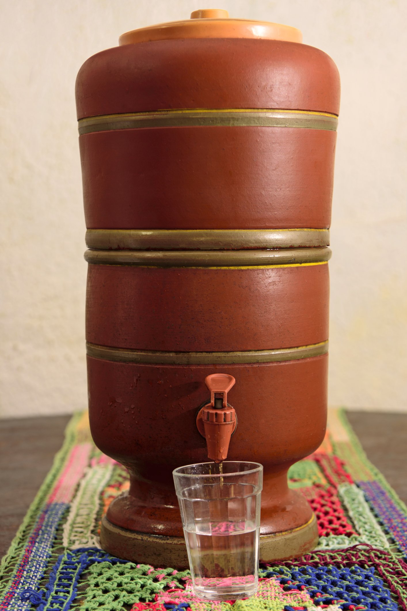 moringa de barro para água