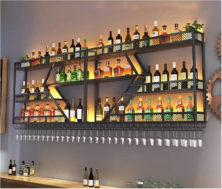 Prateleira de bar com adega