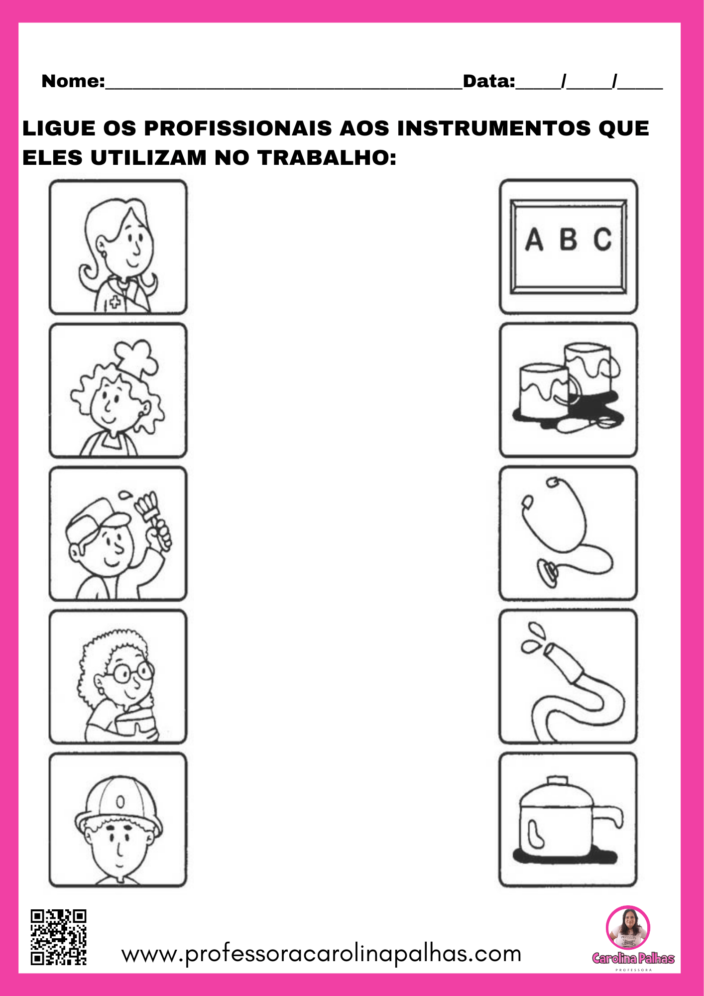 dia do trabalhador na escola atividades