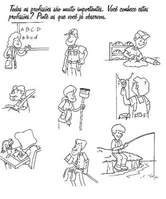 profissionais da educação atividades
