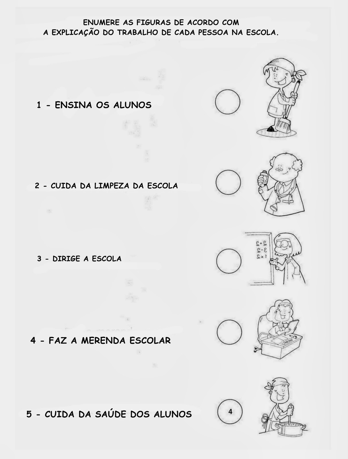 aprendendo sobre profissões escolares
