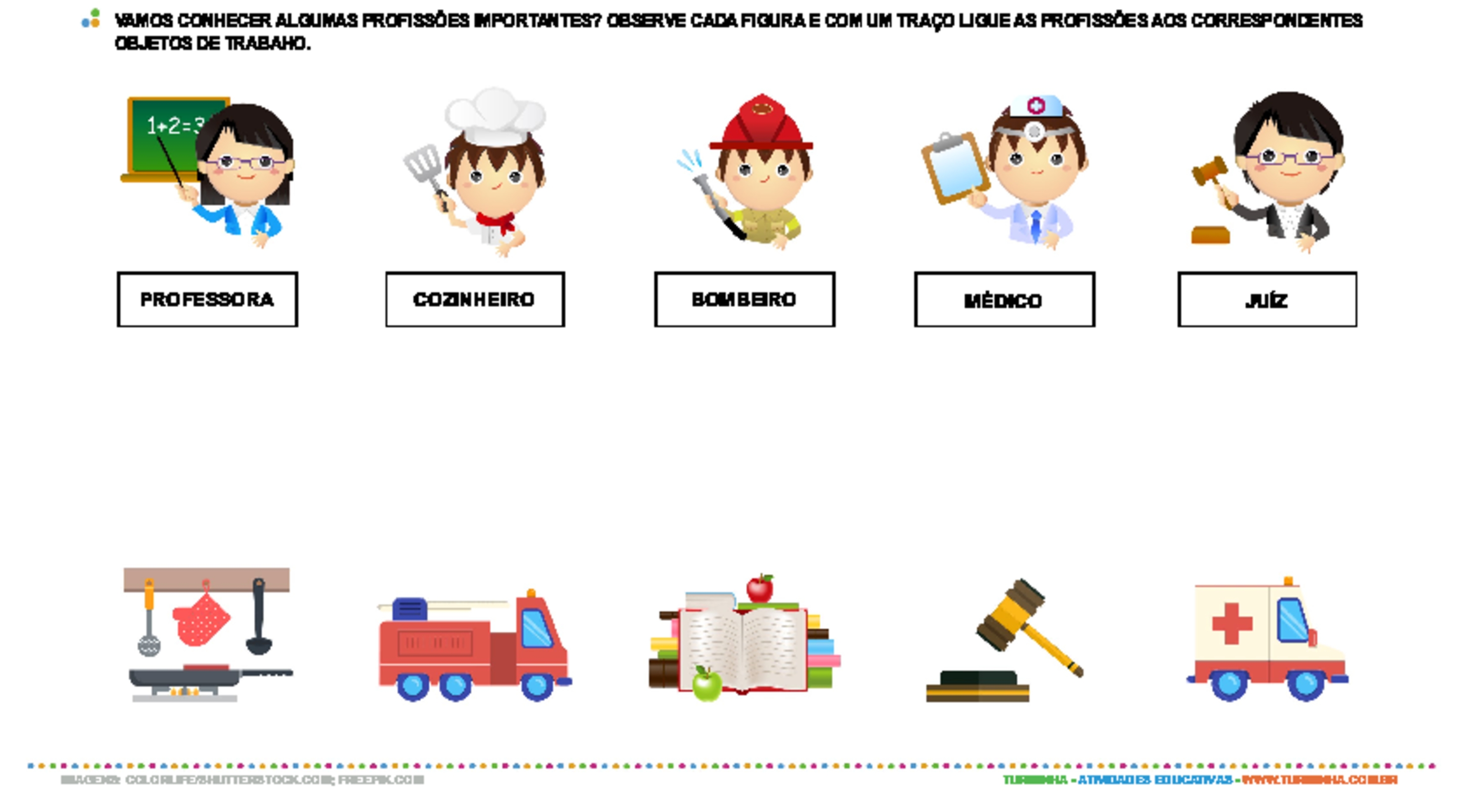 papéis na escola atividades lúdicas