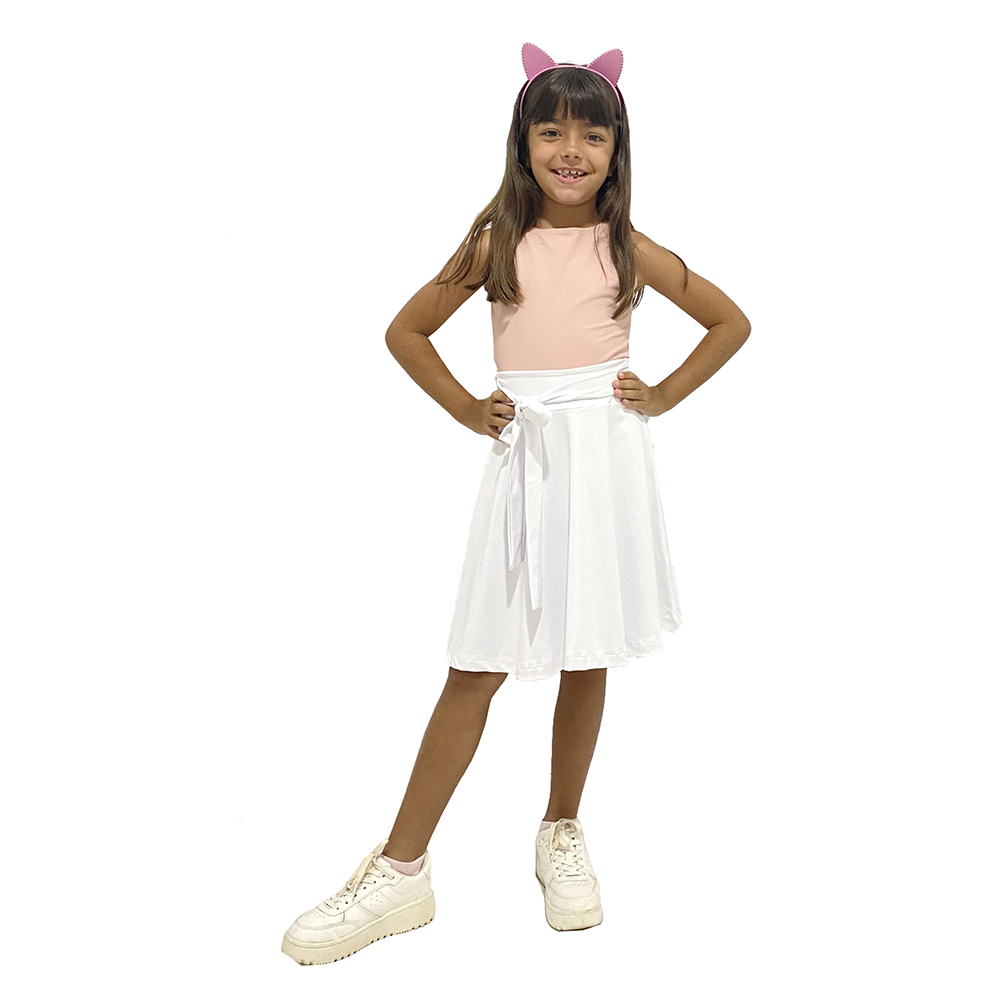 saia branca para bebê
