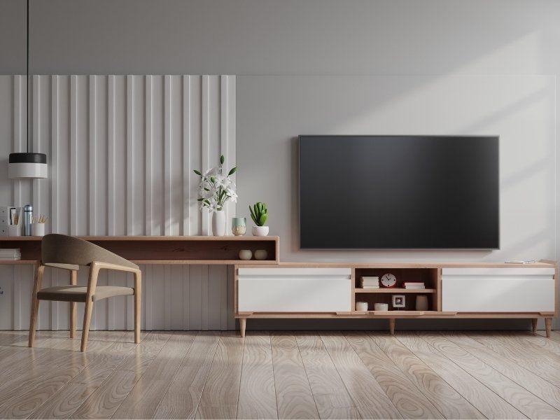 TV na parede sem painel