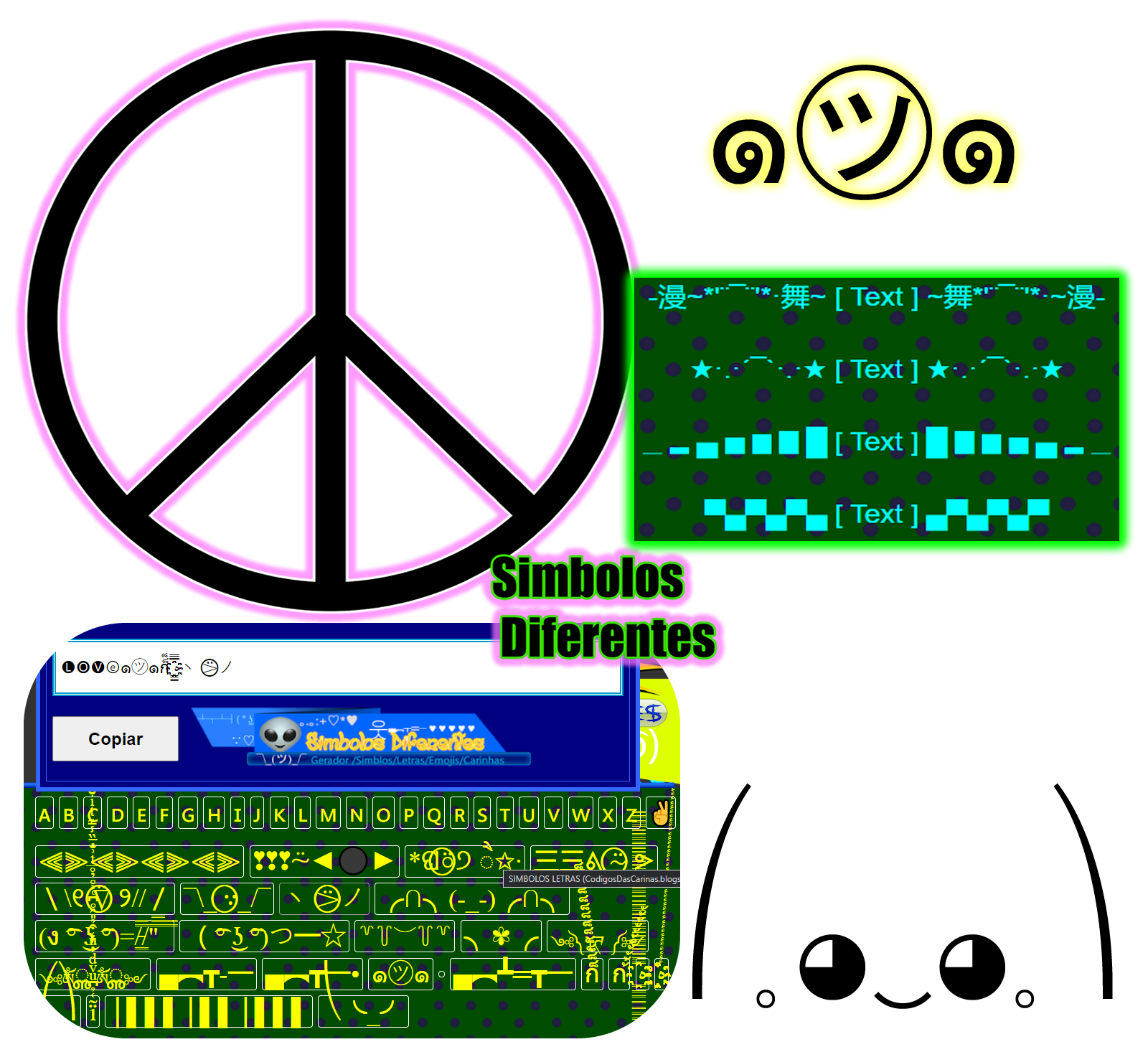 nick com fontes diferentes