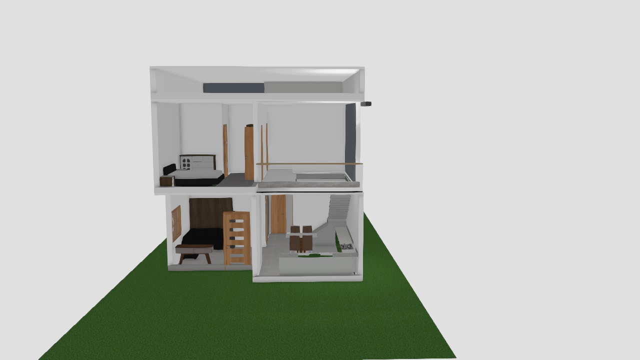 fachada sobrado em L