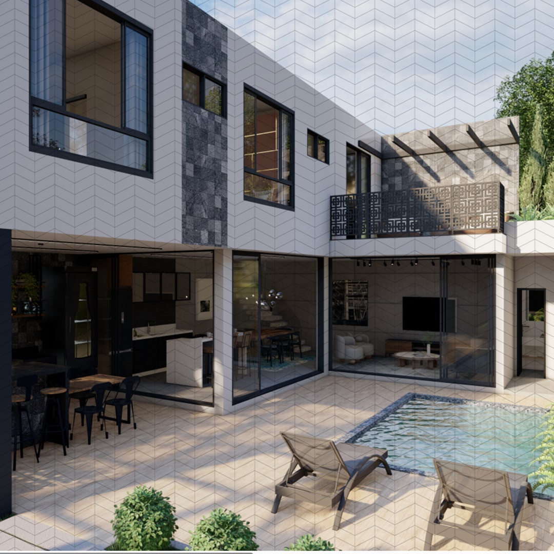 plantas de casas em L térreas e sobrados