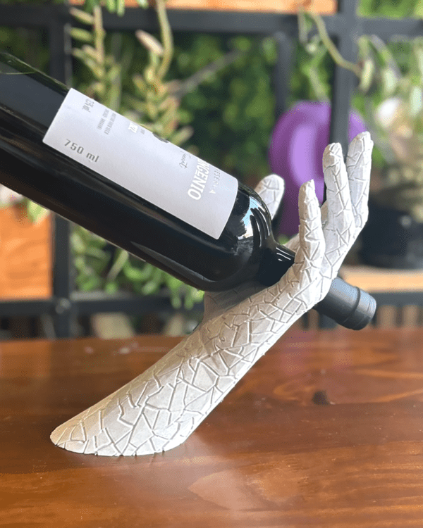 Suporte de vinho rústico