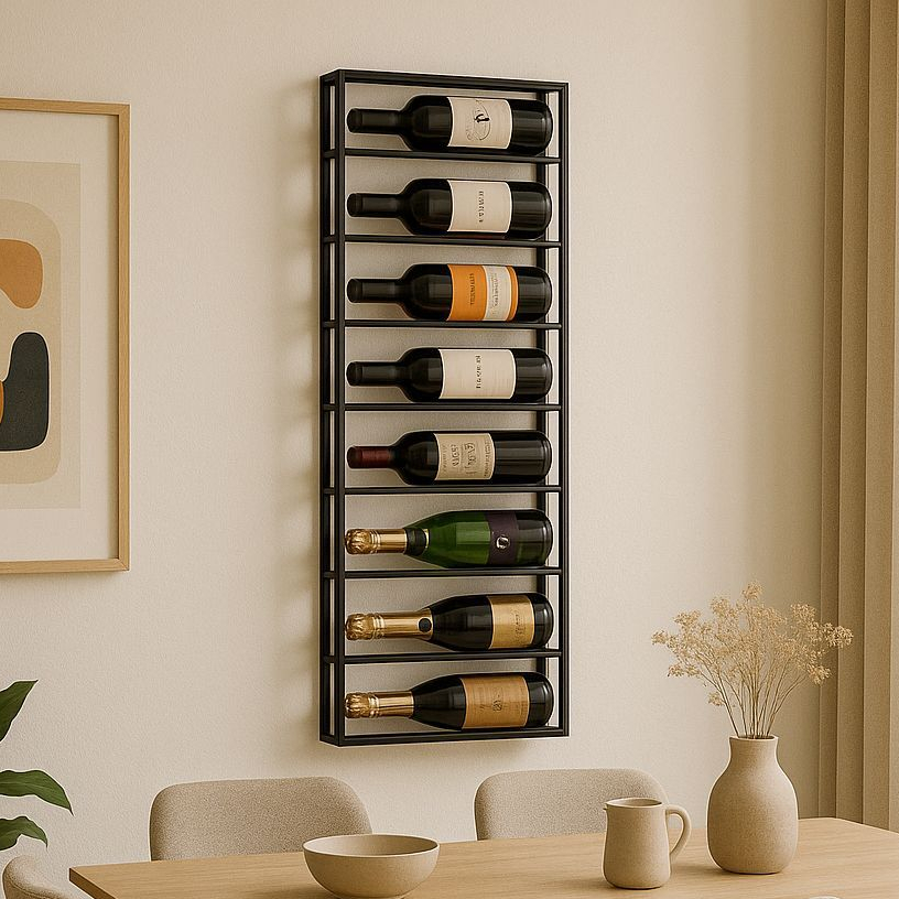 Suporte de madeira para vinho