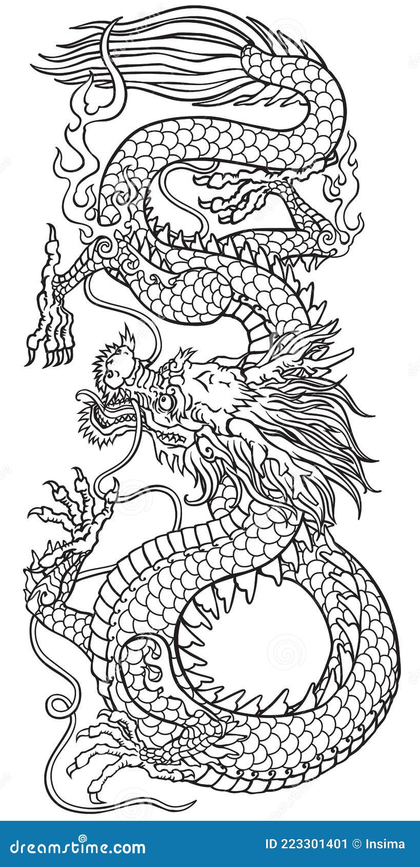 tatuagem dragão japonês costas