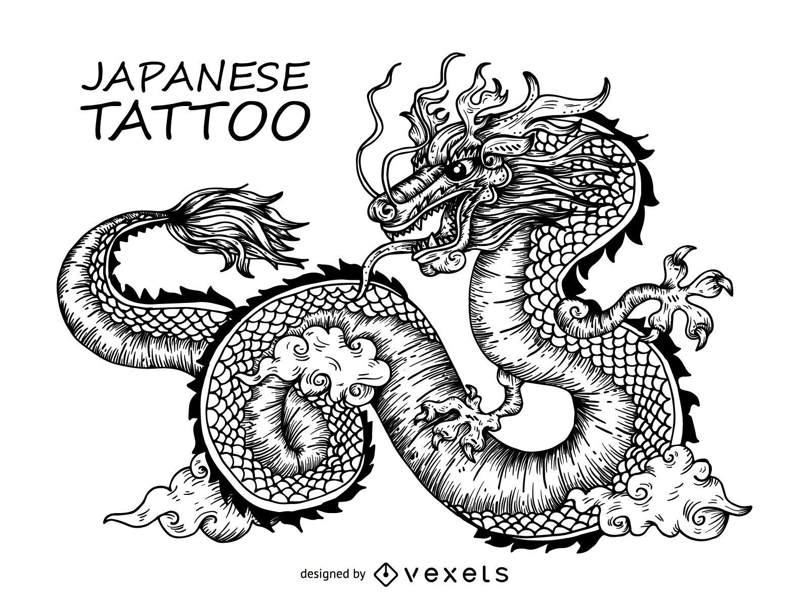 tatuagem dragão japonês peito