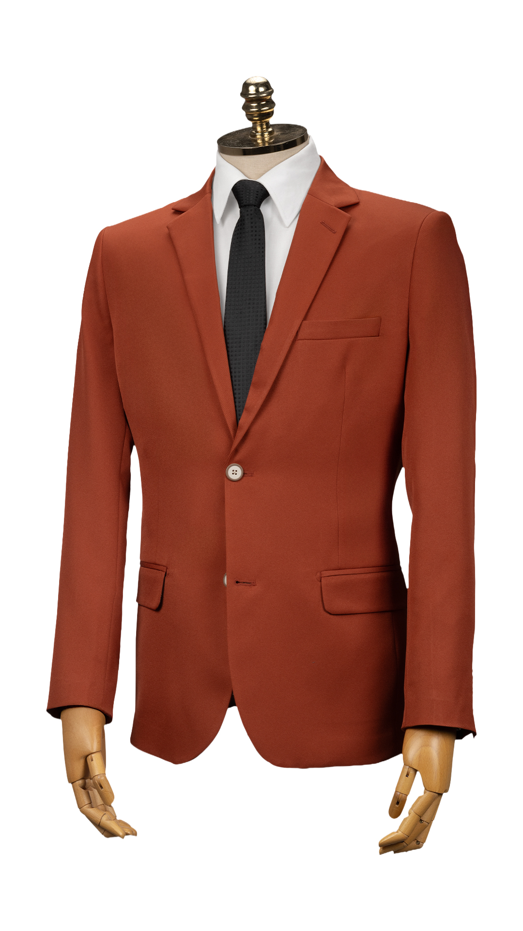 terno masculino terracota gravata tom sobre tom