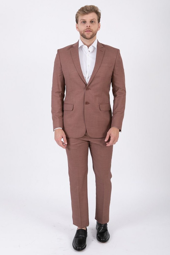 terno masculino terracota com colete