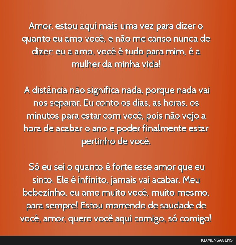 mensagem para namorada