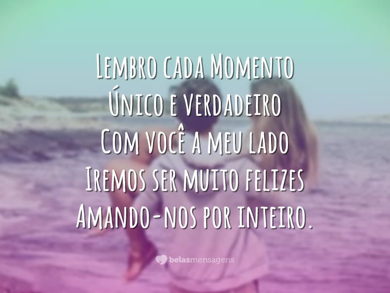 textos românticos para namorada
