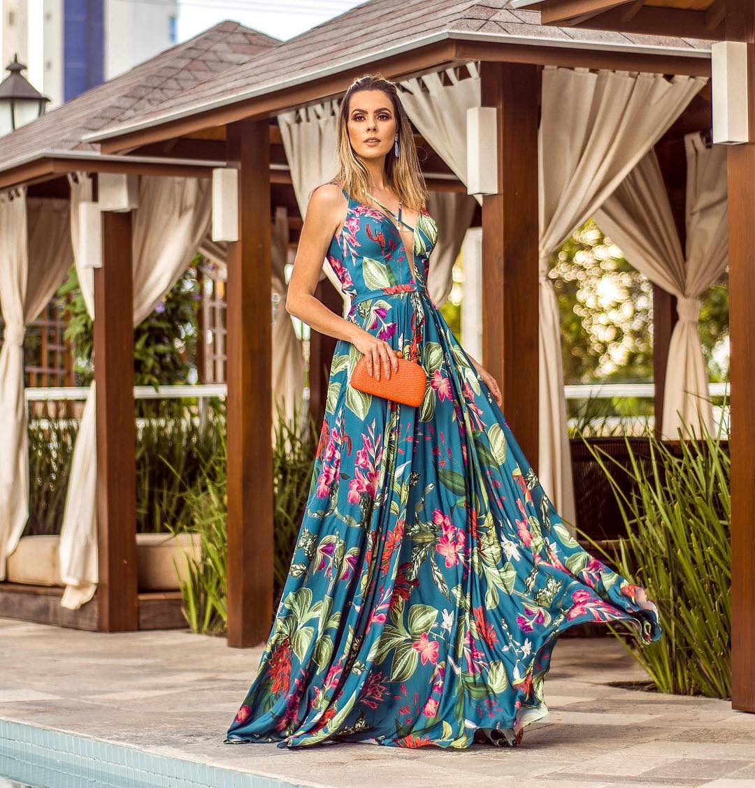 vestido casamento convidada simples inspiração