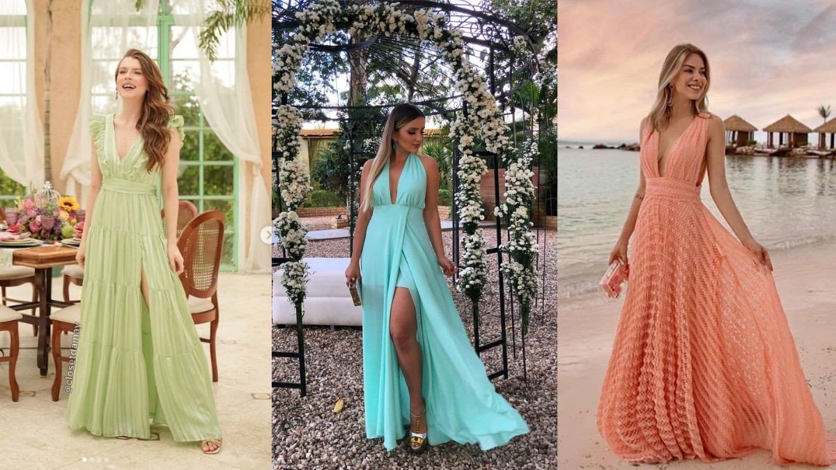 vestido de festa para casamento à tarde