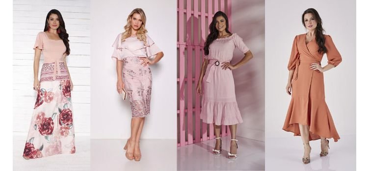 vestido midi para casamento de tarde