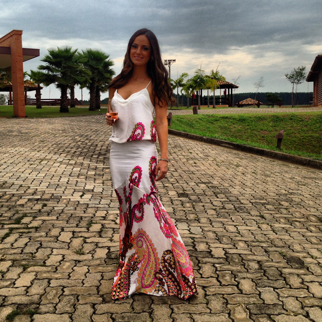 vestido midi para casamento de tarde
