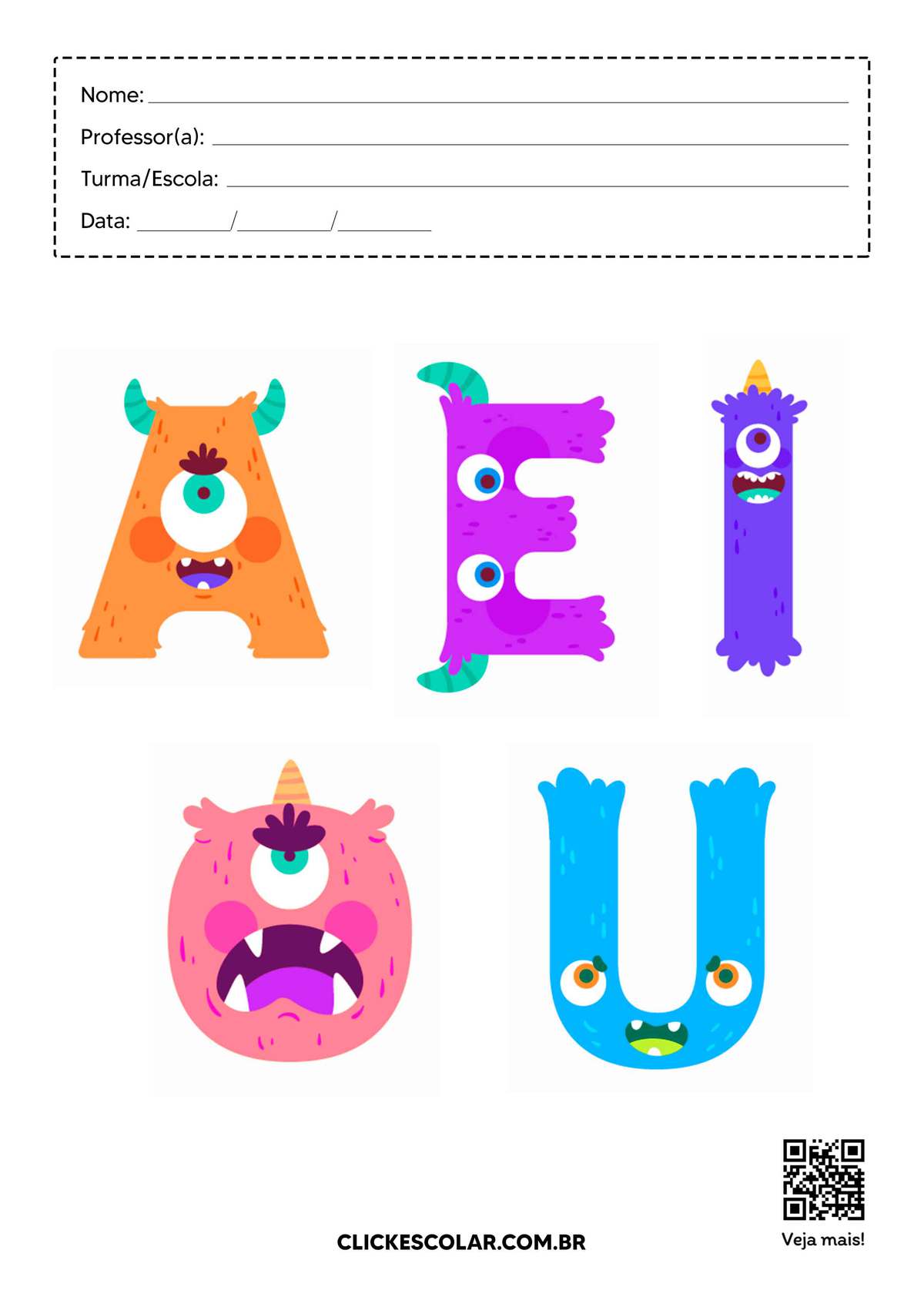 vogais para imprimir pdf