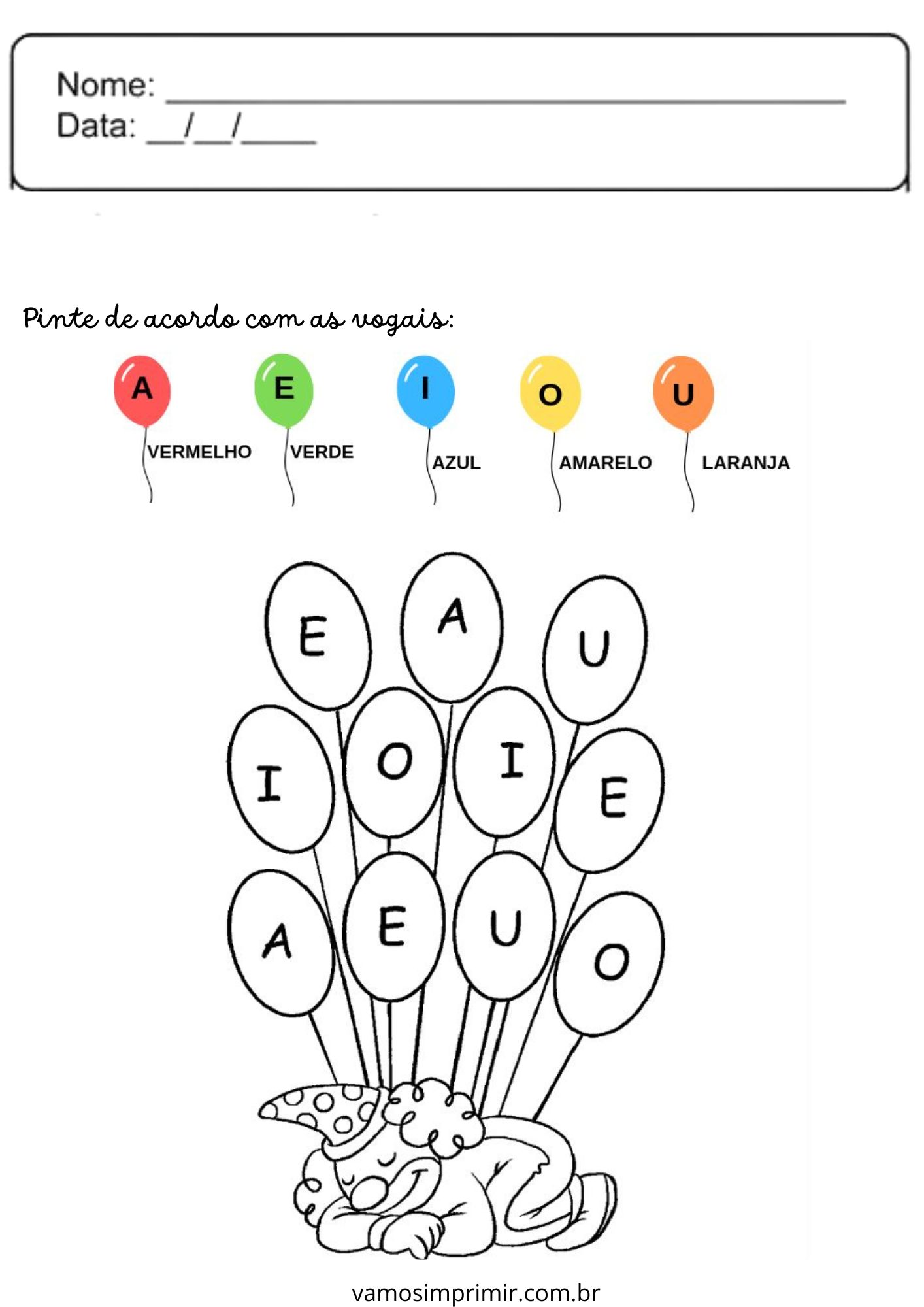 melhores vogais para imprimir pdf inspiração
