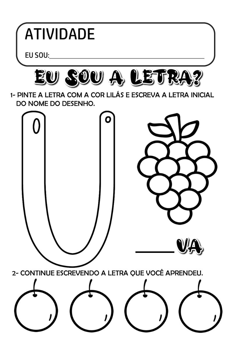 ensinar vogal u educação infantil