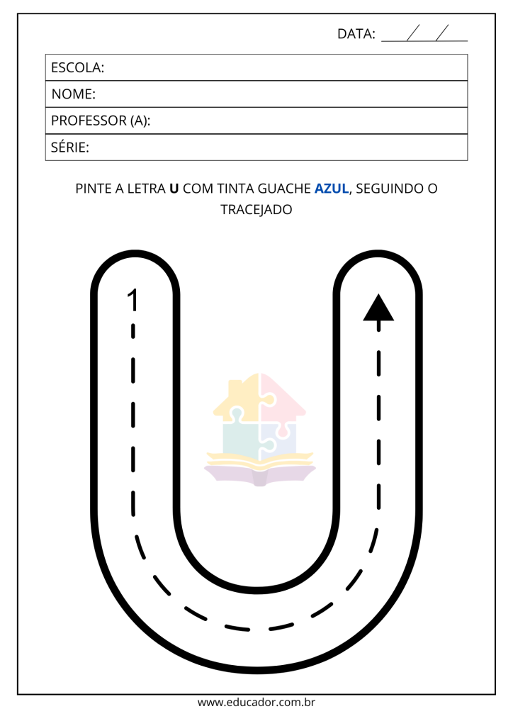 atividades lúdicas vogal u