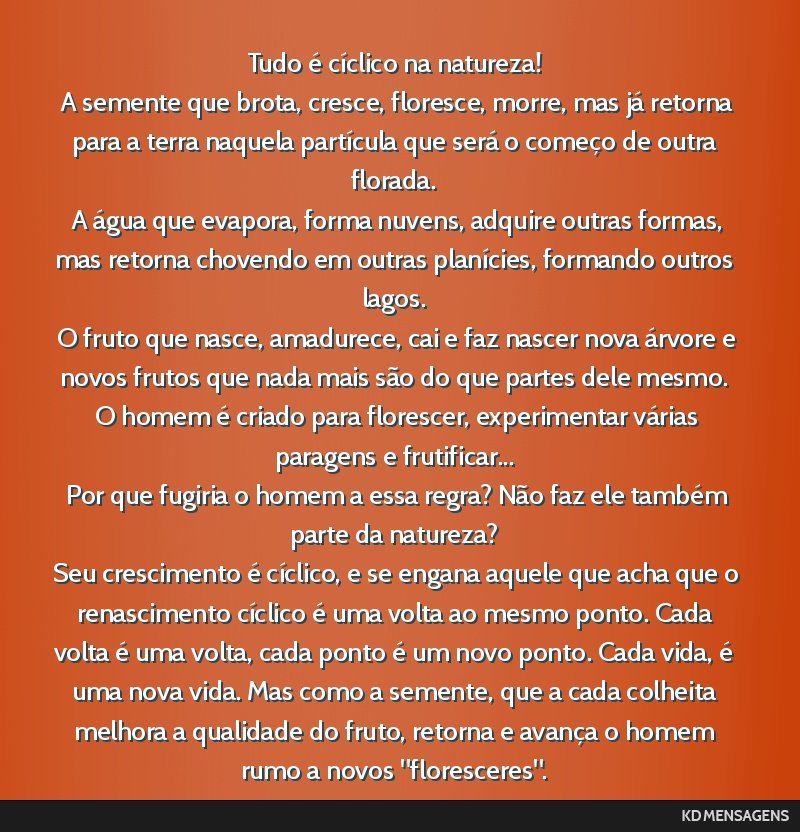 vida como fluxo