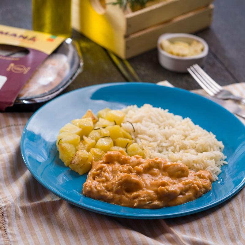 acompanhamento para strogonoff de frango