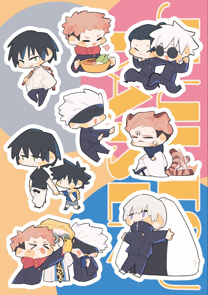 adesivo para coleção anime