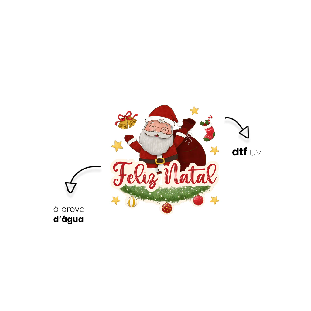 adesivo para embalagem de natal
