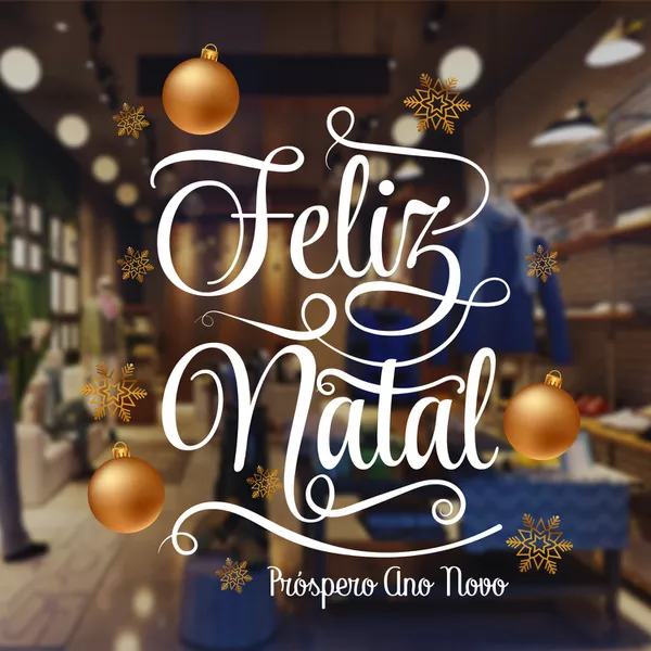 adesivo personalizado natal