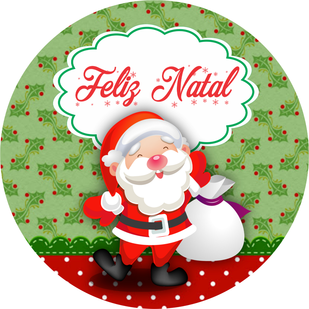 adesivo para embalagem de natal