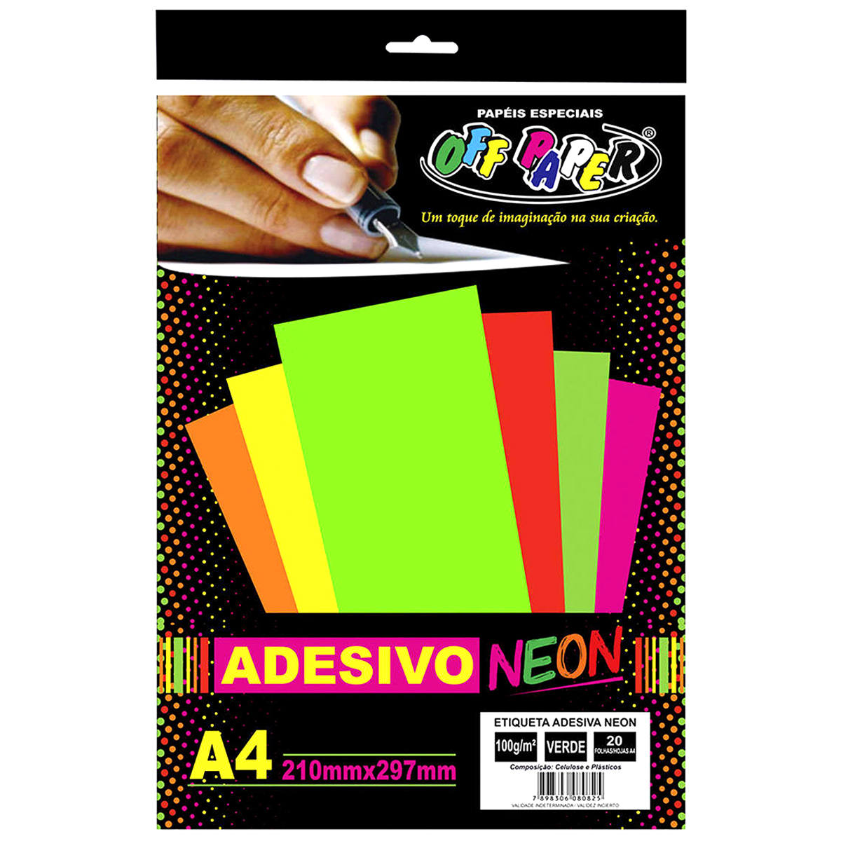 adesivo neon para parede
