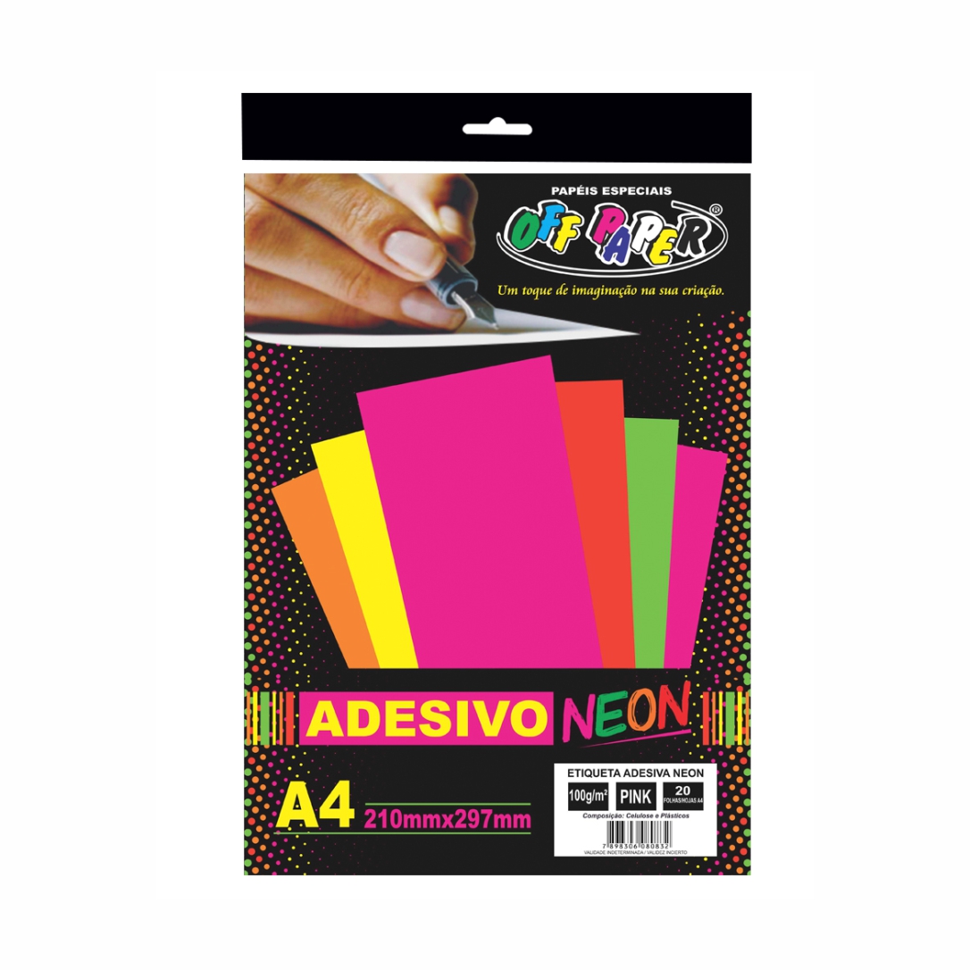 adesivo neon para parede