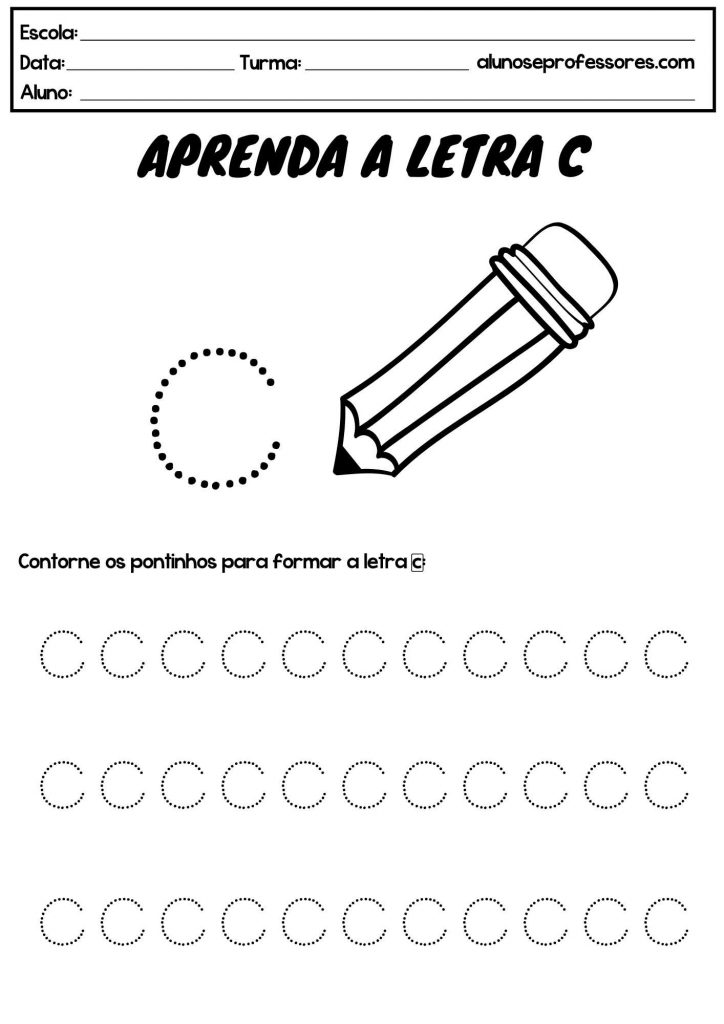 exercícios sílabas CA CE CI CO CU