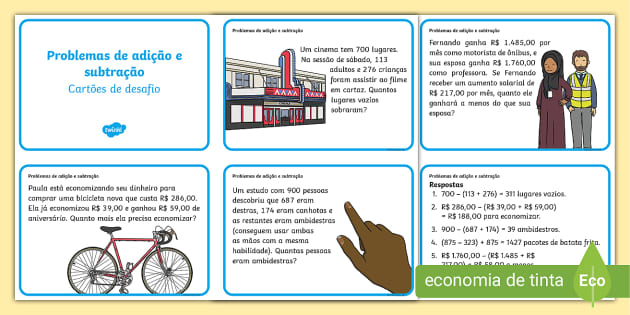 folha de atividades matematica 3 ano