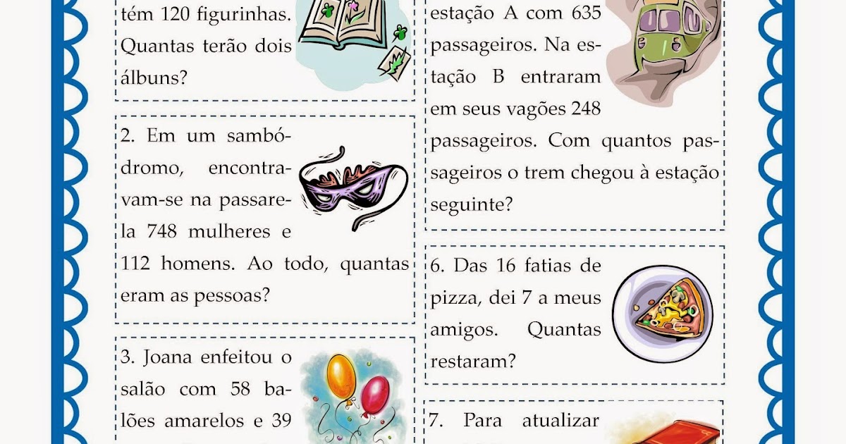 exercicios de matematica 3 ano adicao e subtracao