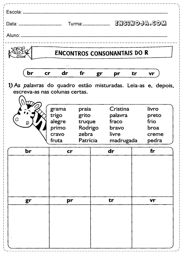 ortografia 3º ano atividades