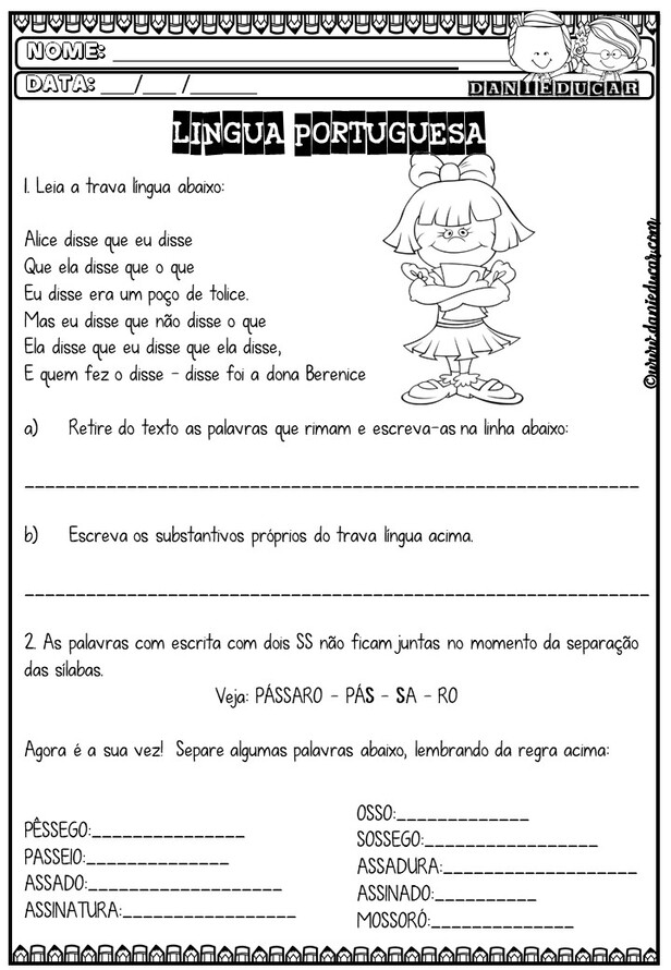 material didático 3º ano português