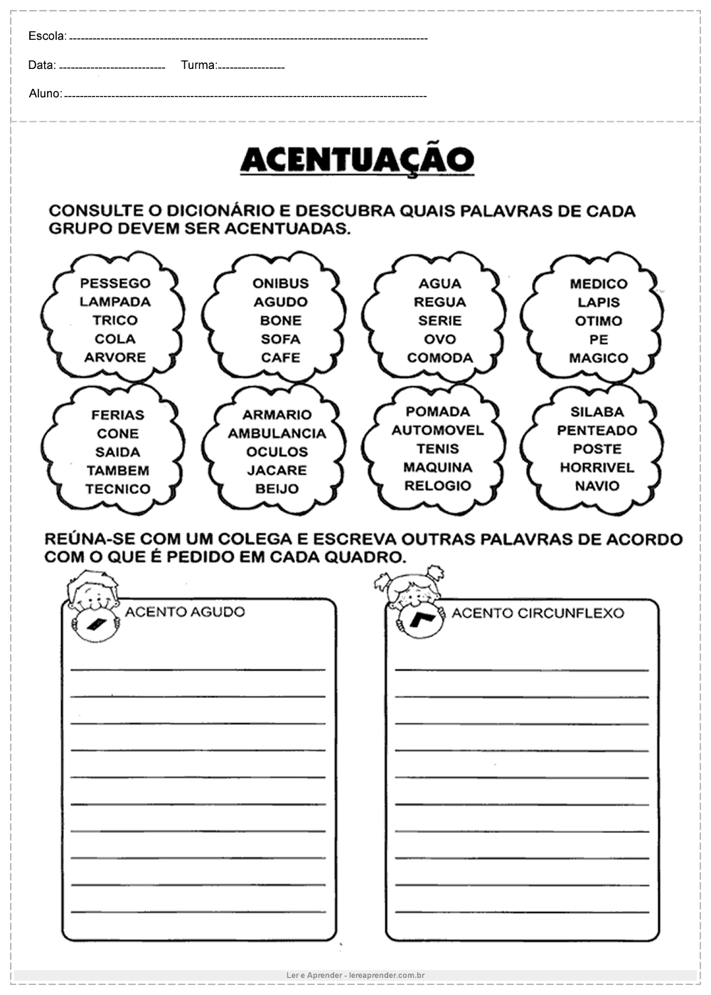atividades lúdicas português 3º ano
