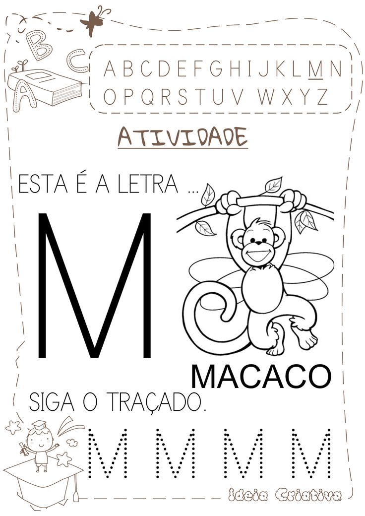 brincadeiras com a letra M