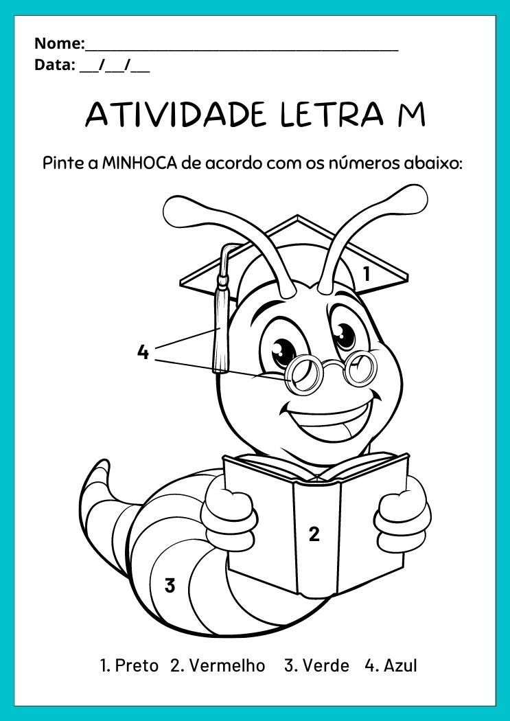 exercícios letra M maternal
