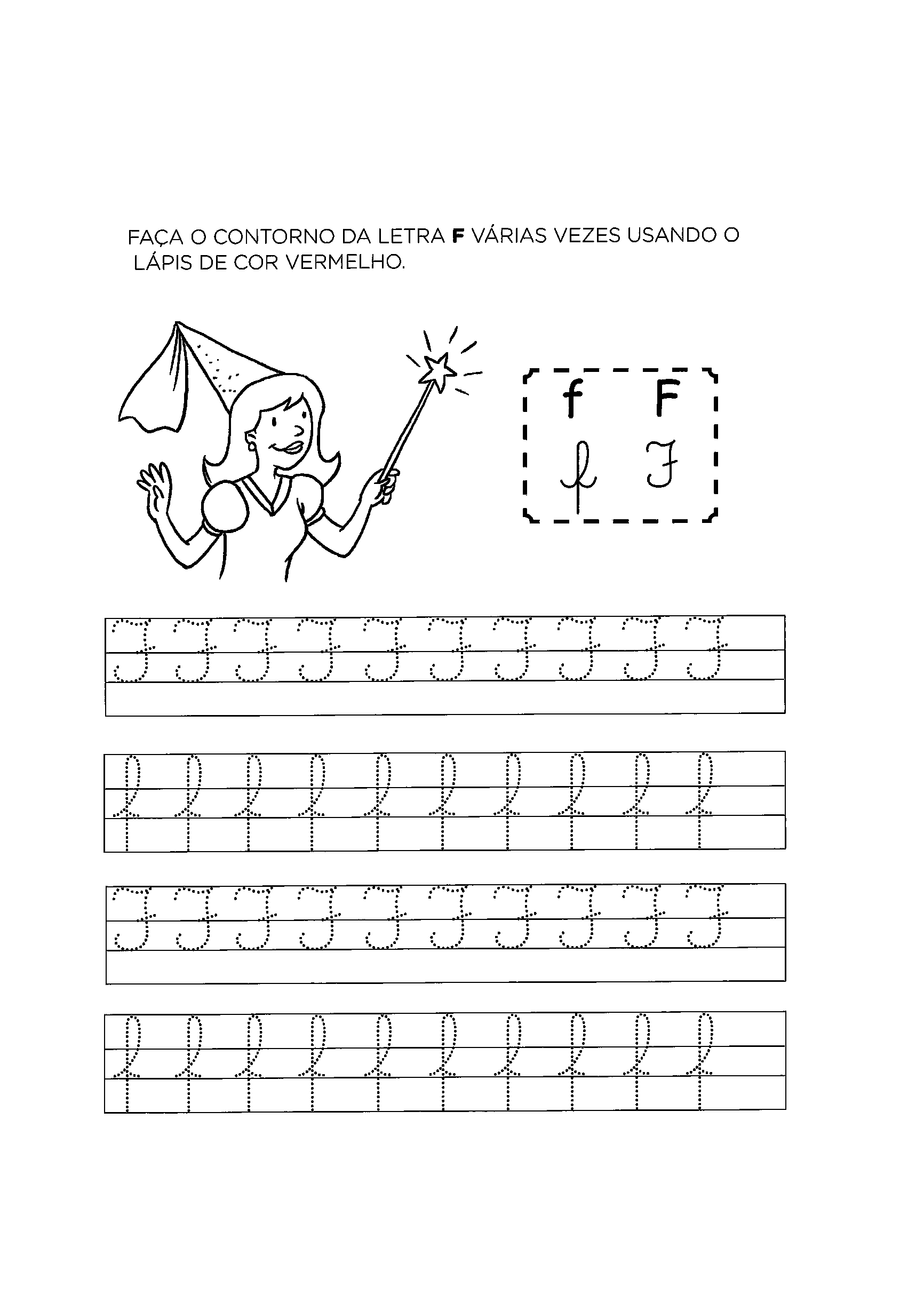 atividades com a letra f para imprimir