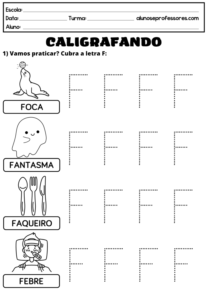 letra f atividades lúdicas